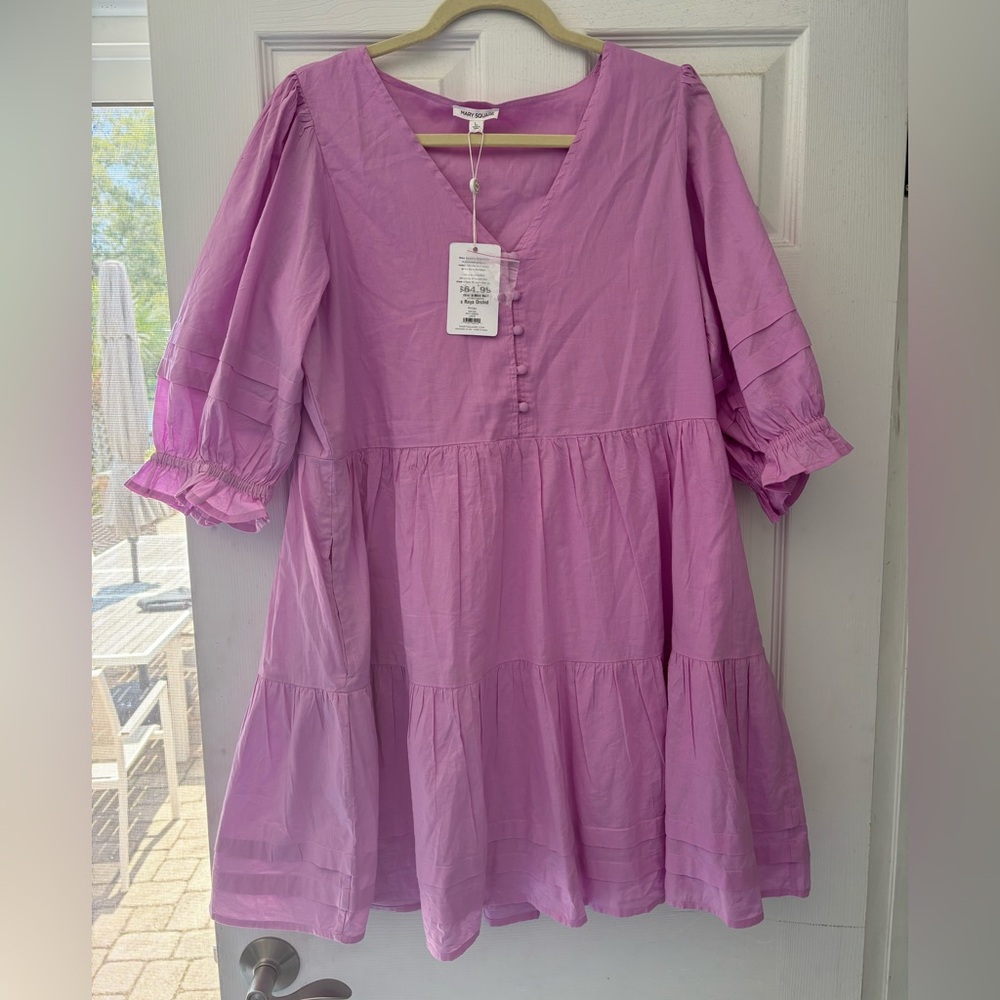 Elegant Lavender Mini Dress